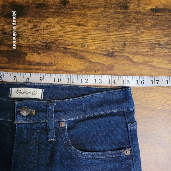 Madewell Jeans 30 Skinny 9" Mid Rise Woodland Wash MA938 Tummy Control Stretch - Picture 8 of 13
